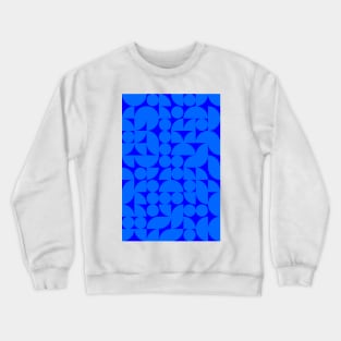 Men Bluish Geometric Pattern - Shapes #9 Crewneck Sweatshirt